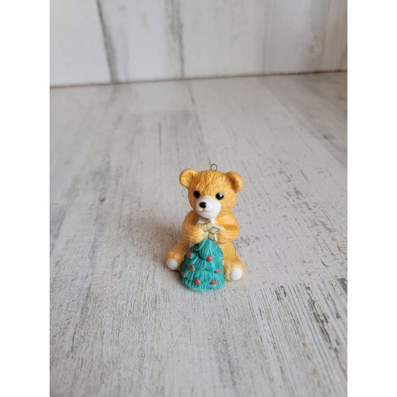 Hallmark Cinnamon Bear vintage porcelain 1990 ornament xmas - Picture 2 of 6